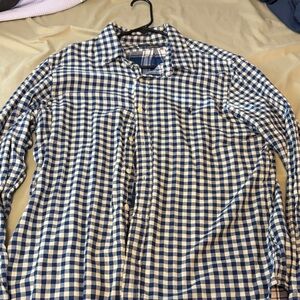 Polo Ralph Lauren Navy and White Plaid Shirt